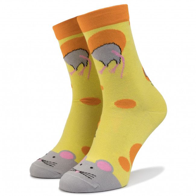 Calzini lunghi unisex CUP OF SOX - SERpetki Giallo