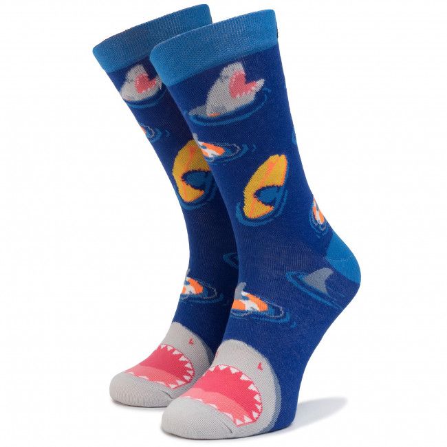 Calzini lunghi unisex CUP OF SOX - Shark-Rekin Blu scuro Multicolore