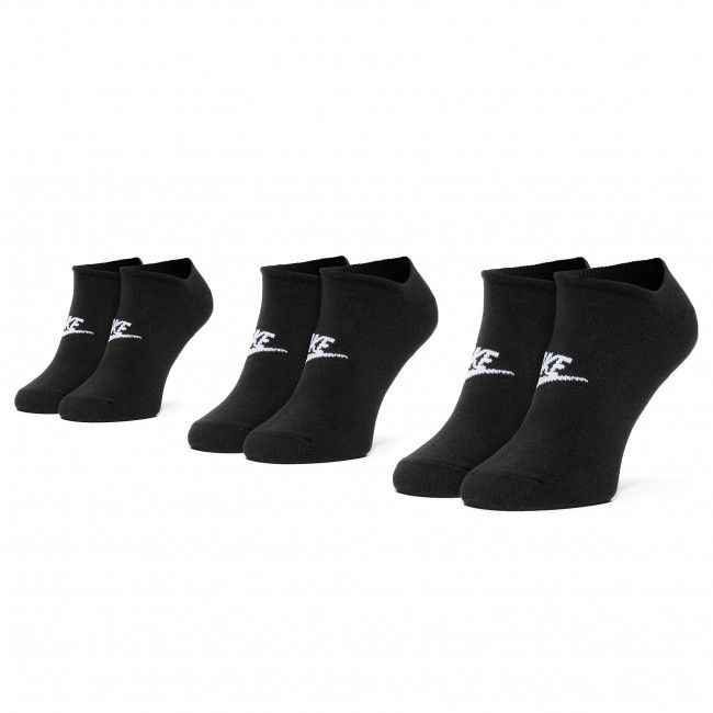 Set di 3 paia di calzini corti unisex Nike - SK0111 010 Nero