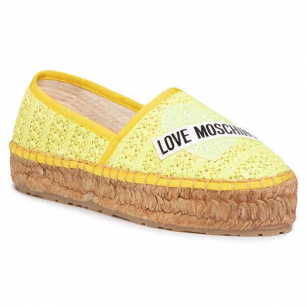 Espadrillas LOVE MOSCHINO - JA10413G0AJQ0400 Giallo