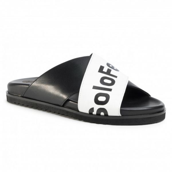 Ciabatte SOLO FEMME - 82612-01-K56/K50-06-00 Biały/Czarny