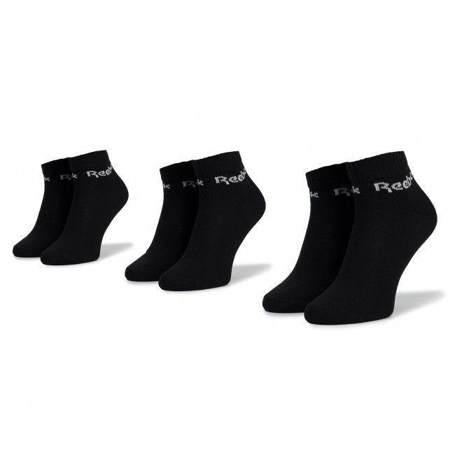 Set di 3 paia di calzini corti unisex Reebok - Act Core Ankle Sock 3p FL5226 Black