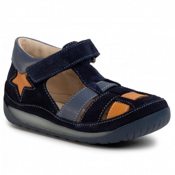Scarpe basse NATURINO - Falcotto By Naturino Falcotto Downey 0011500815.01.1C28 Navy/Celeste/Zucca Scarpe basse NATURINO - Falcotto By Naturino Falcotto Downey 0011500815.01.1C28 Navy/Celeste/Zucca