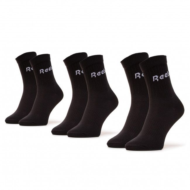 Set di 3 paia di calzini lunghi da uomo Reebok - GH0331 Black