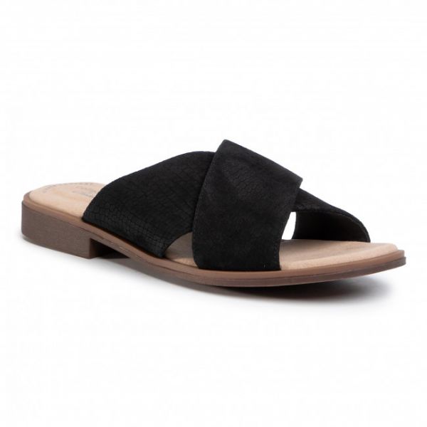 Ciabatte CLARKS - Declan Ivy 261500574 Black Nubuck