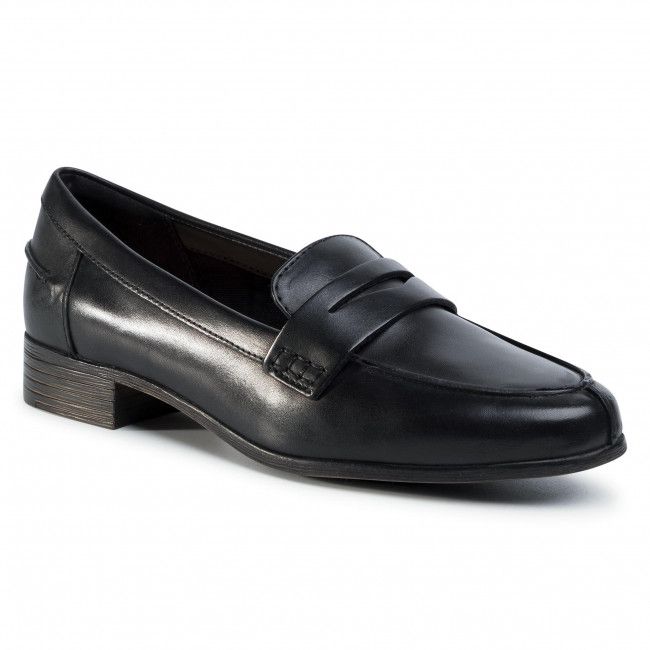 Loafers CLARKS - Hamble Loafer 261477394 Black Leather