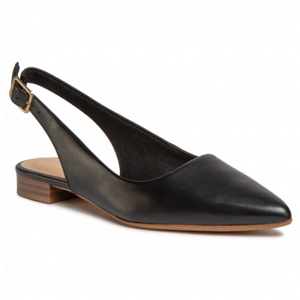 Sandali CLARKS - Laina15 Sling 261488604 Black Leather Sandali CLARKS - Laina15 Sling 261488604 Black Leather