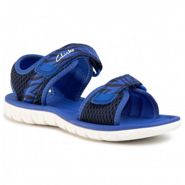 Sandali Clarks - Surfing Tide K 261493477 Navy Combi Sandali Clarks - Surfing Tide K 261493477 Navy Combi