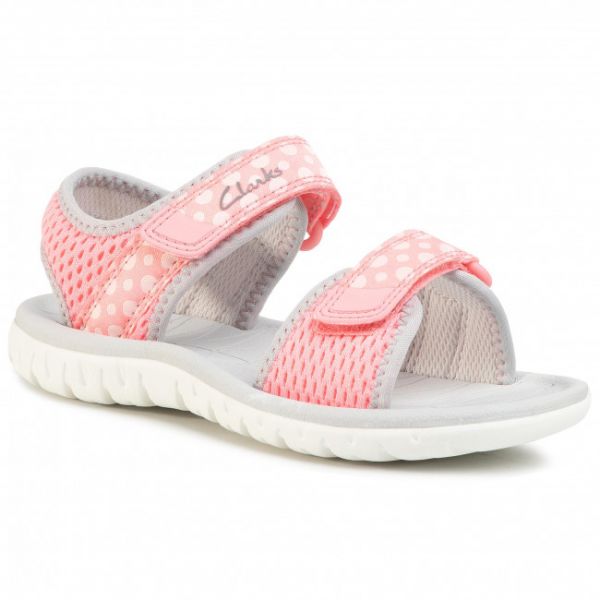 Sandali CLARKS - Surfing Tide K 261493466 Pink Combi Sandali CLARKS - Surfing Tide K 261493466 Pink Combi