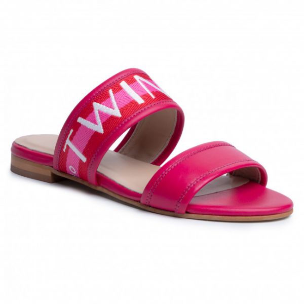 Ciabatte TWINSET - Ciabattina 201TCT04J Bic. Geranium/J 05053