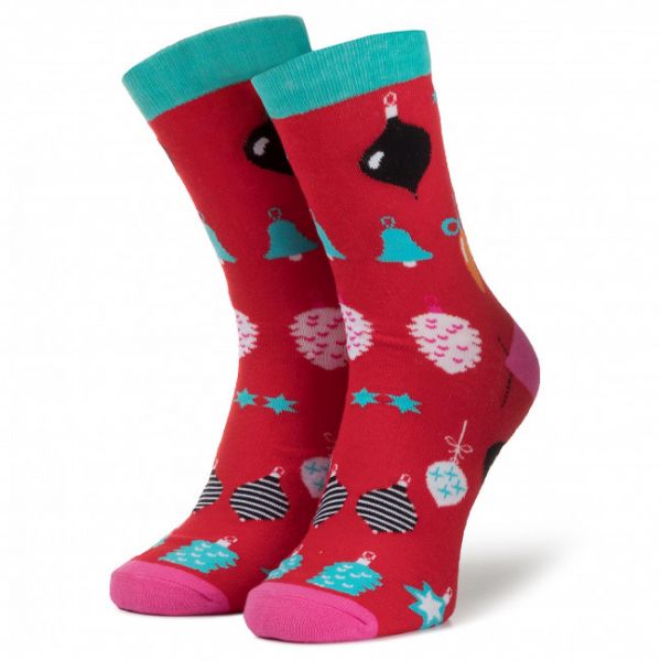 Calzini lunghi unisex DOTS SOCKS - DTS-SX-474-W Multicolore Rosso