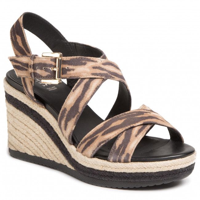 Espadrillas GEOX - D Ponza A D02GVA 00007 C9352 Black/Biscuit