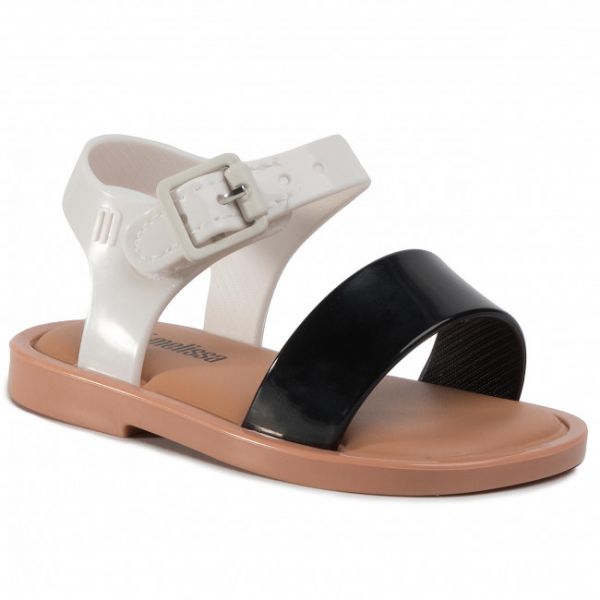 Sandali Melissa - Mini Melissa Mar Sandal III Bb 32633 Black/White/Brown 52909 Sandali Melissa - Mini Melissa Mar Sandal III Bb 32633 Black/White/Brown 52909