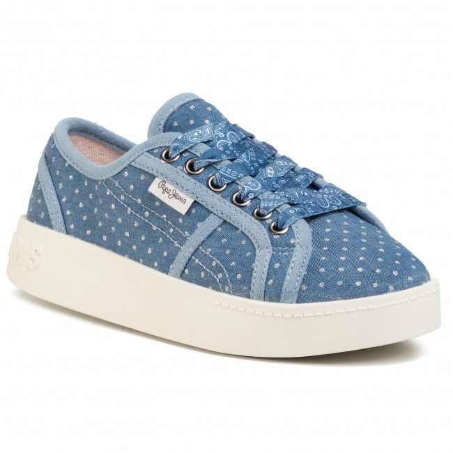 Sneakers PEPE JEANS - Brixton Denim PGS30430 Denim 000