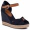 Espadrillas TOMMY HILFIGER - Basic Opened Toe High Wedge FW0FW04784 Desert Sky DW5