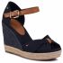 Espadrillas TOMMY HILFIGER - Basic Opened Toe High Wedge FW0FW04784 Desert Sky DW5