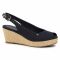 Espadrillas TOMMY HILFIGER - Iconic Elba Sling Back Wedge FW0FW04788 Desert Sky DW5