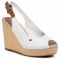 Espadrillas TOMMY HILFIGER - Iconic Elena Sling Back Wedge FW0FW04789 Ivory YBI