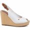 Espadrillas TOMMY HILFIGER - Iconic Elena Sling Back Wedge FW0FW04789 Ivory YBI