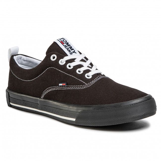 Scarpe sportive TOMMY JEANS - Lowcut Essential Sneaker EN0EN00794 Black BDS