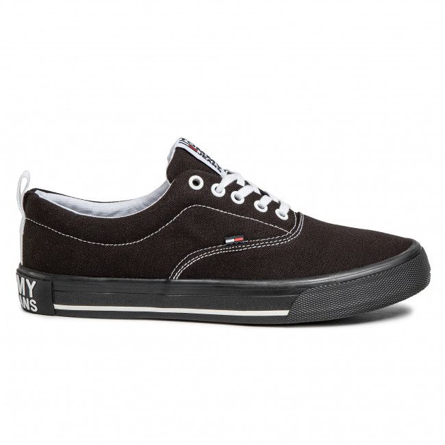 Scarpe sportive TOMMY JEANS - Lowcut Essential Sneaker EN0EN00794 Black BDS