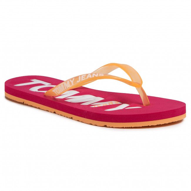 Infradito TOMMY JEANS - Pop Color Beach Sandal EN0EN00849 Blush Red XIF