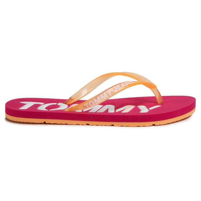 Infradito TOMMY JEANS - Pop Color Beach Sandal EN0EN00849 Blush Red XIF