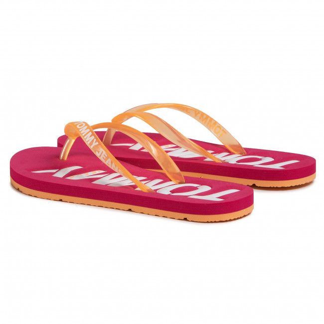 Infradito TOMMY JEANS - Pop Color Beach Sandal EN0EN00849 Blush Red XIF