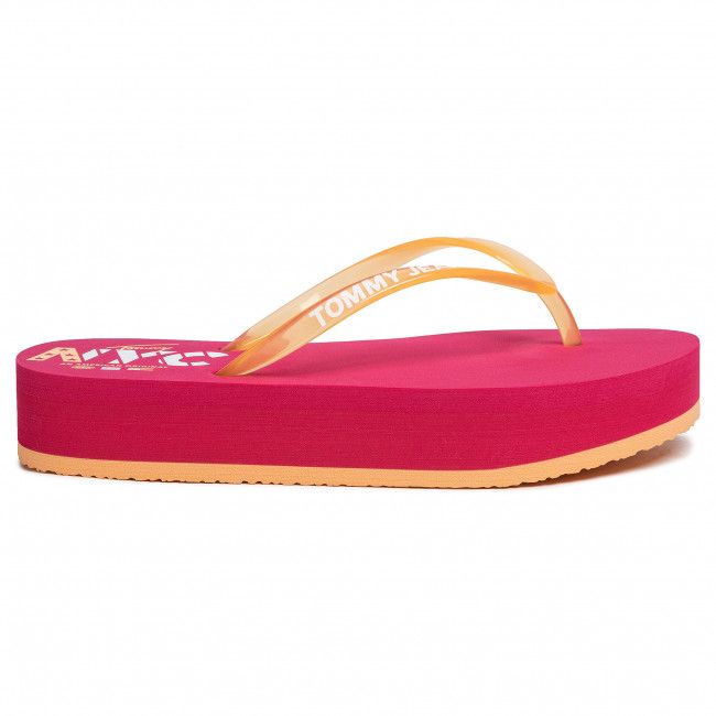 Infradito TOMMY JEANS - Pop Color Mid Beach Sandal EN0EN00853 Blush Red XIF