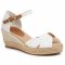 Espadrillas TOMMY HILFIGER - Basic Opened Toe Mid Wedge FW0FW04785 Ivory YBI