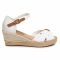 Espadrillas TOMMY HILFIGER - Basic Opened Toe Mid Wedge FW0FW04785 Ivory YBI