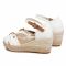 Espadrillas TOMMY HILFIGER - Basic Opened Toe Mid Wedge FW0FW04785 Ivory YBI