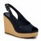 Espadrillas TOMMY HILFIGER - Iconic Elena Sling Back Wedge FW0FW04789 Desert Sky DW5