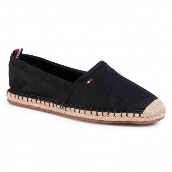 Espadrillas TOMMY HILFIGER - Basic Tommy Flat Espadrille FW0FW04827 Black BDS