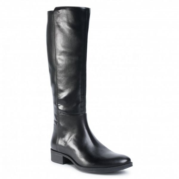 Stivali al ginocchio GEOX - D Laceyin E D04BFE 05443 C9999 Black Stivali al ginocchio GEOX - D Laceyin E D04BFE 05443 C9999 Black