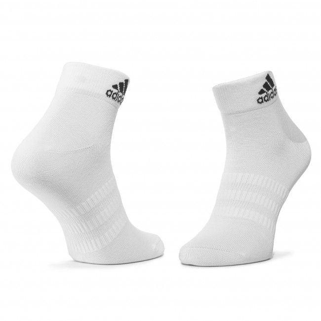 Set di 3 paia di calzini corti unisex adidas - Light Ank 3PP DZ9434 Mgreyh/White/Black