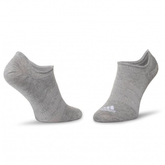 Set di 3 paia di calzini corti unisex adidas - Light Nosh 3PP DZ9414 Mgreyh/White/Black