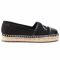 Espadrillas KARL LAGERFELD - KL80108 Black Canvas