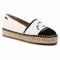 Espadrillas KARL LAGERFELD - KL80108 White Canvas w/Black