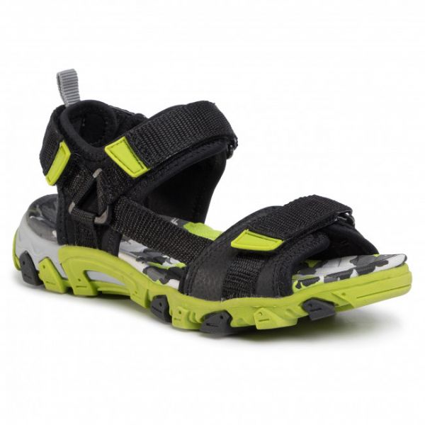 Sandali SUPERFIT - 6-00101-00 S Schwarz/Grün Sandali SUPERFIT - 6-00101-00 S Schwarz/Grün