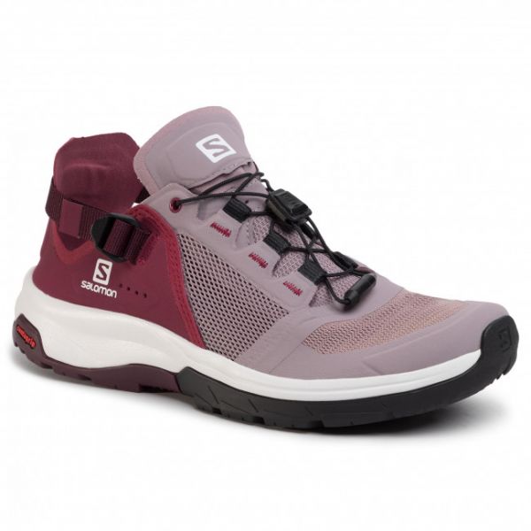 Scarpe Salomon - Tech Amphib 4 W 409855 25 V0 Quail/Rhododendron/Winetasting Scarpe Salomon - Tech Amphib 4 W 409855 25 V0 Quail/Rhododendron/Winetasting