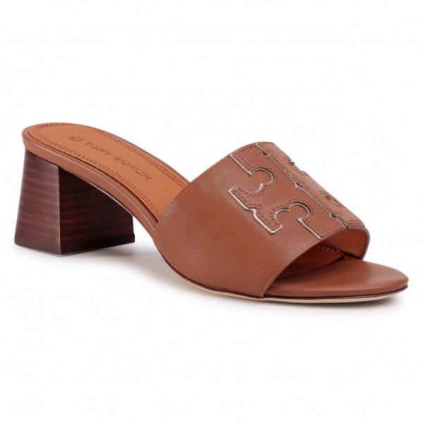 Ciabatte TORY BURCH - Ines 55 Mm Slide 66261 Tan/Spark Gold 207