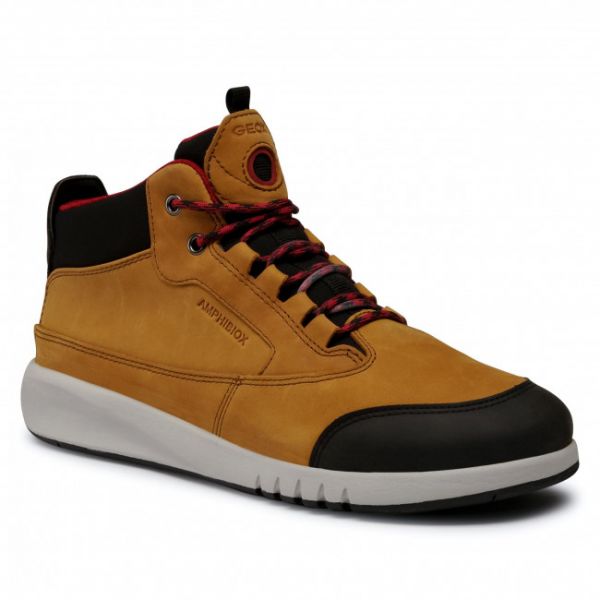 Sneakers Geox - J Aeranter B.Abx A J04CYA 0CL11 C6361 D Lt Brown/Dk Red Sneakers Geox - J Aeranter B.Abx A J04CYA 0CL11 C6361 D Lt Brown/Dk Red