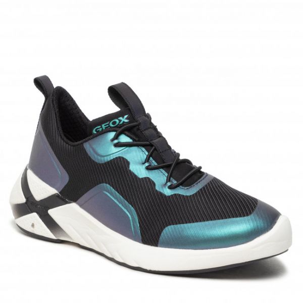 Sneakers Geox - J Playkix B.A J04DDA 011BC C9B0J S Black/Iridescent Sneakers Geox - J Playkix B.A J04DDA 011BC C9B0J S Black/Iridescent