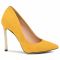 Scarpe stiletto R.POLAŃSKI - 1044 Żółty Zamsz