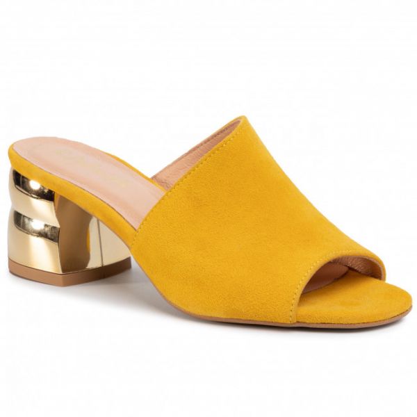 Ciabatte R.POLAŃSKI - 0940 Żółty Zamsz