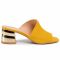 Ciabatte R.POLAŃSKI - 0940 Żółty Zamsz