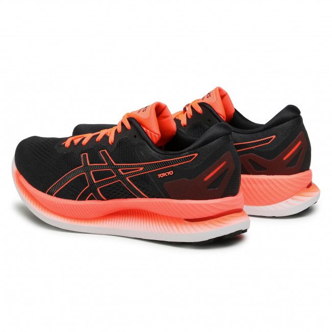 Scarpe Asics - GlideRide Tokyo 1011B073 Black/Sunrise Red 001