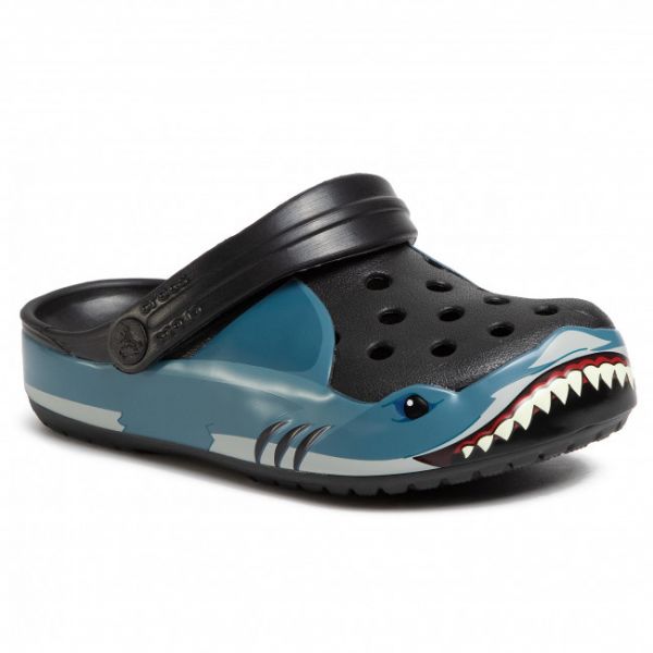 Ciabatte CROCS - Fun Lab Shark Band Clg K 206271 Black Ciabatte CROCS - Fun Lab Shark Band Clg K 206271 Black