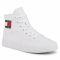 Scarpe sportive TOMMY JEANS - Wmns Mid Cut Lace Up Vulc EN0EN00937 White YBR